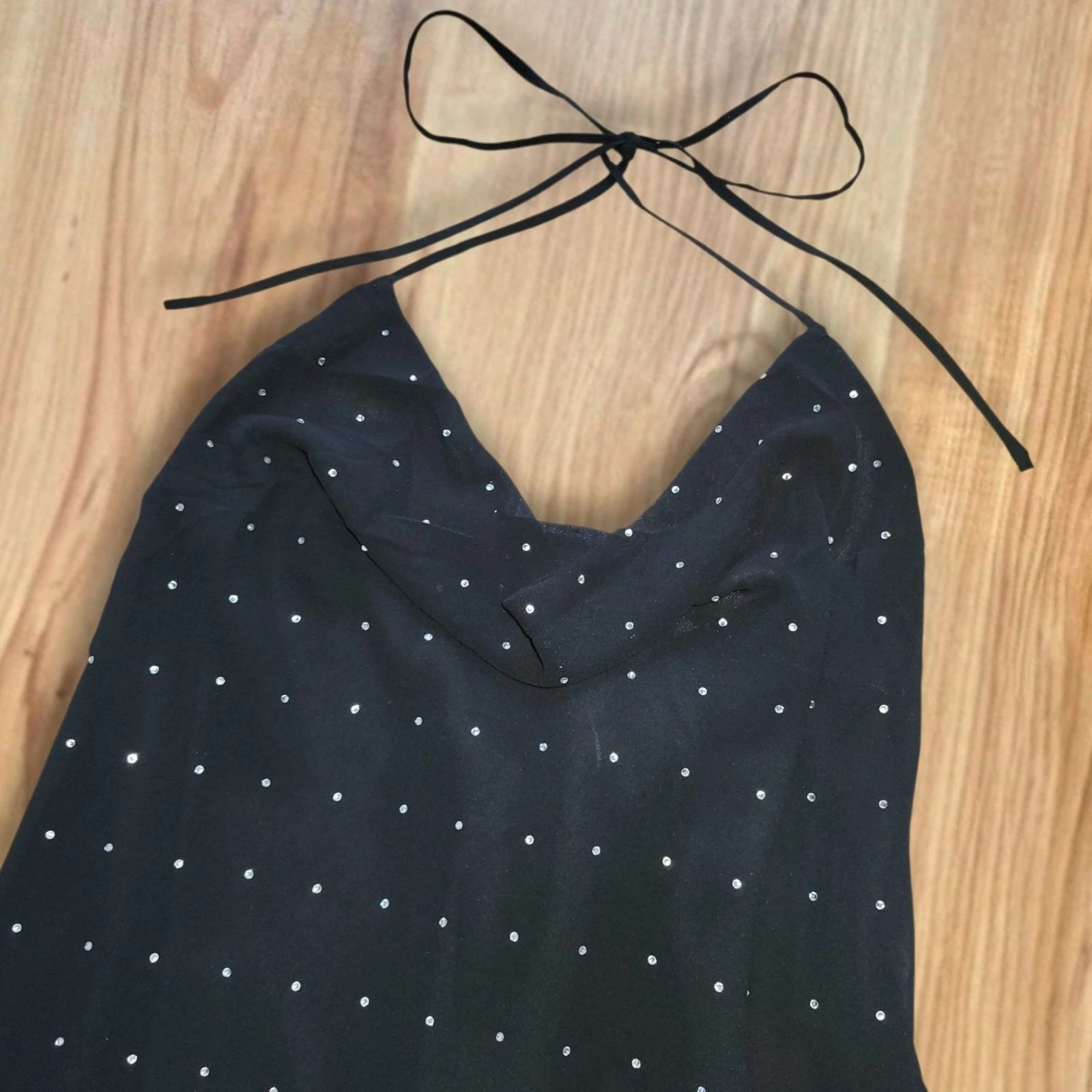 Black strass dress – photo 3